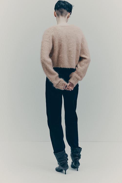 H&M Studio: Alpaca-blend cardigan - beige