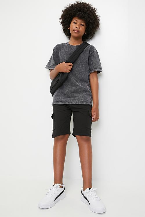 Utility shorts - black