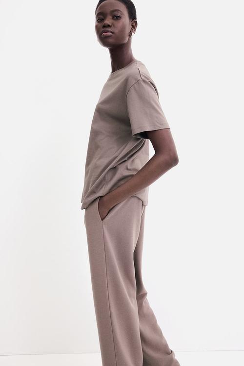 Cotton t-shirt - dark mole 