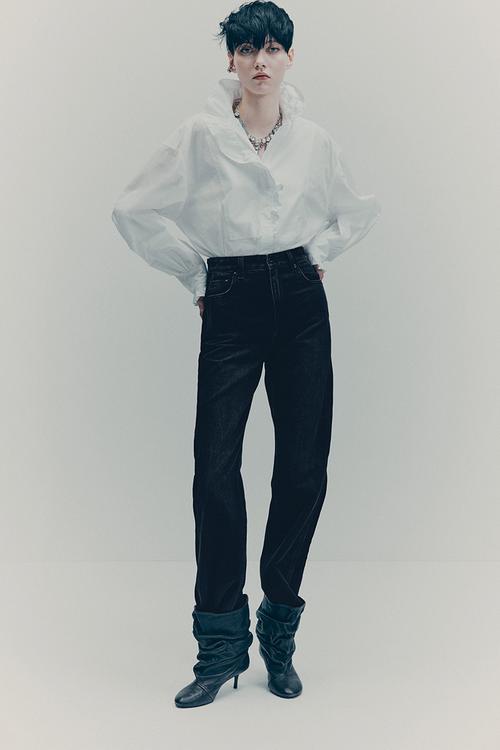 H&M Studio: Straight-leg jeans - black