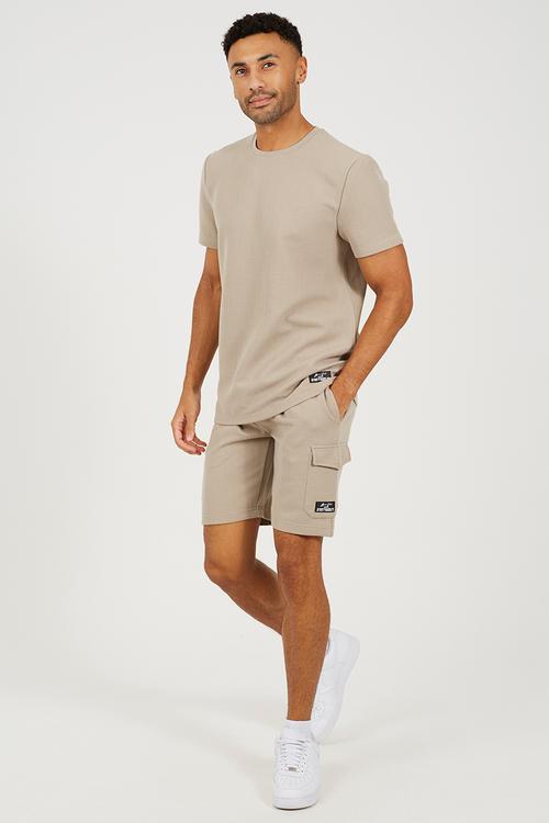 Crew Neck T-shirt  - Light Sand