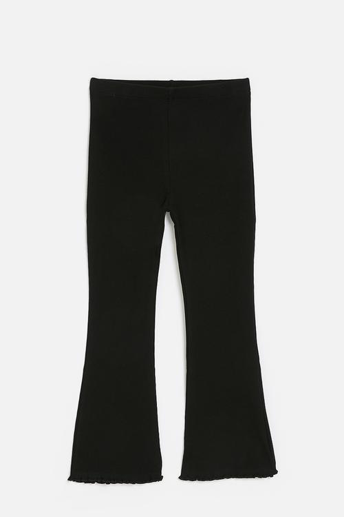 Flared leggings - black