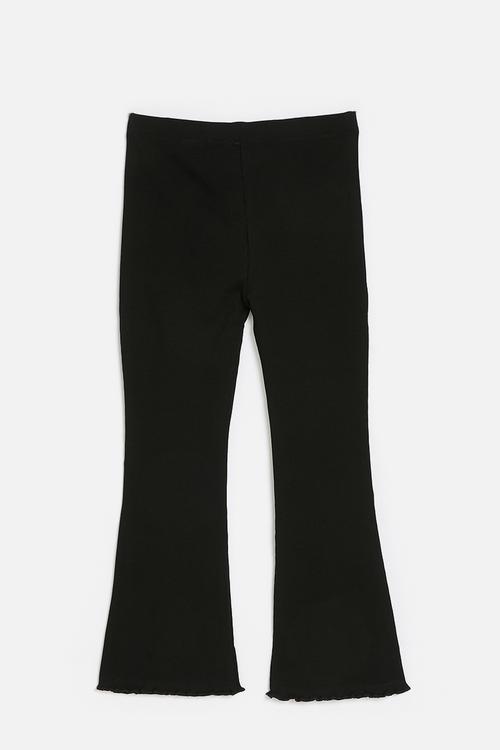 Flared leggings - black