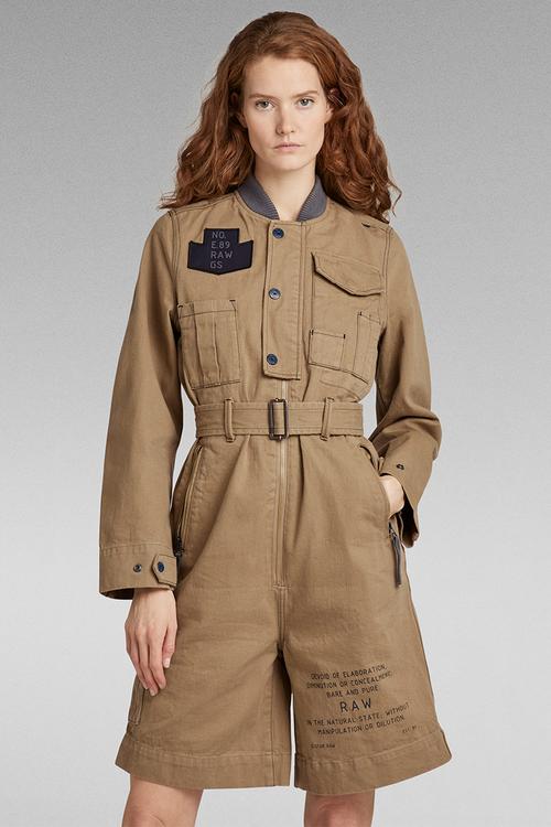E Short Overall Wmn - Beige