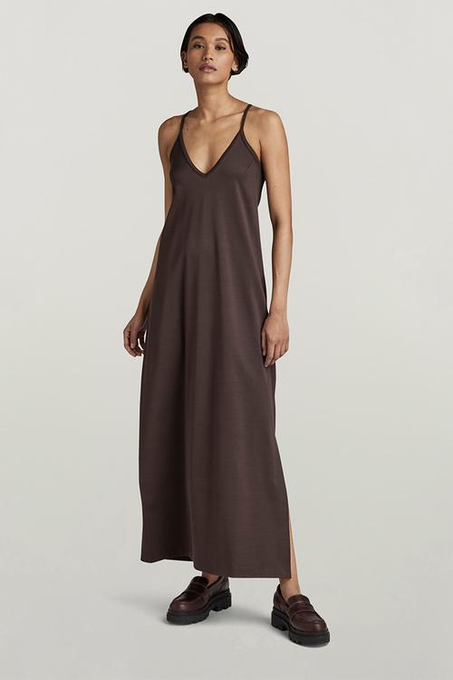 Slip Dress Loose s\l Wmn - Chocolat