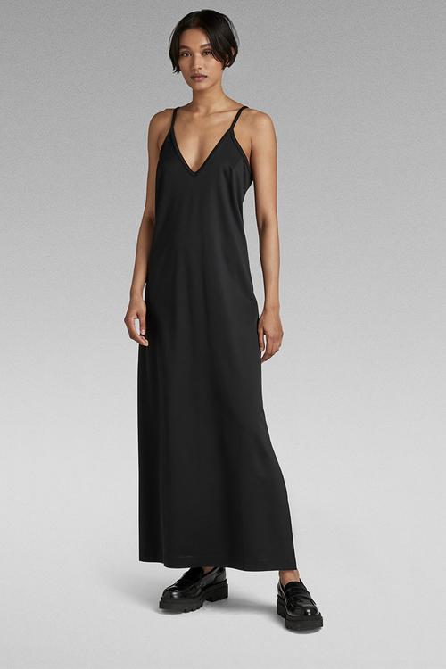 Tape loose sw dress - caviar