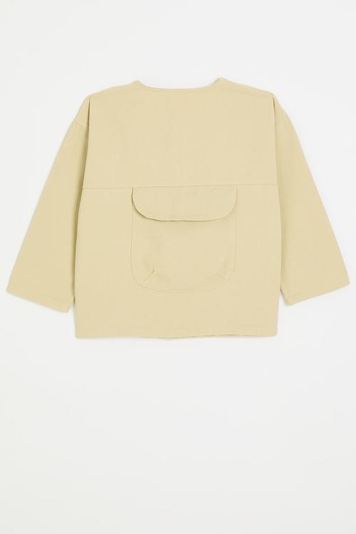 Button down co-ord top - wheat brown
