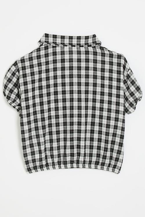 Check shirt - black & white