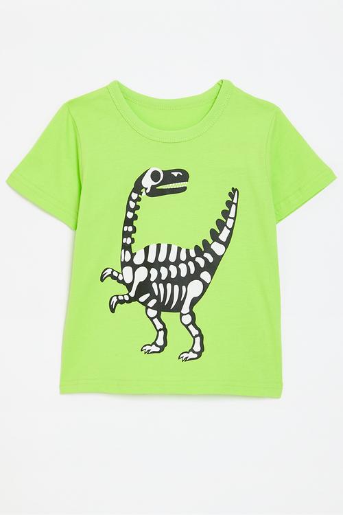 Dino print tee - green
