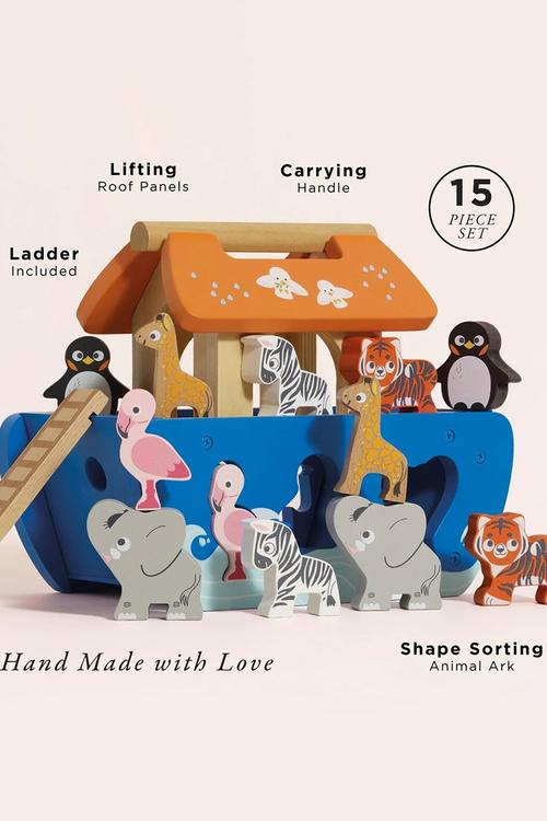 Noah's Ark & Animals Shape Sorter - multi