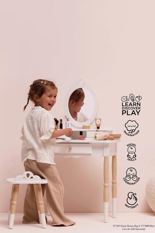 Dressing-up Vanity Table & Stool  - blush