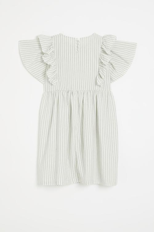 Frilled sleeve dress - multi