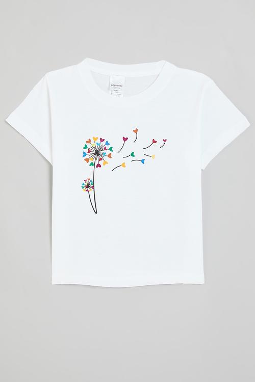 Dandelion graphic tee - white