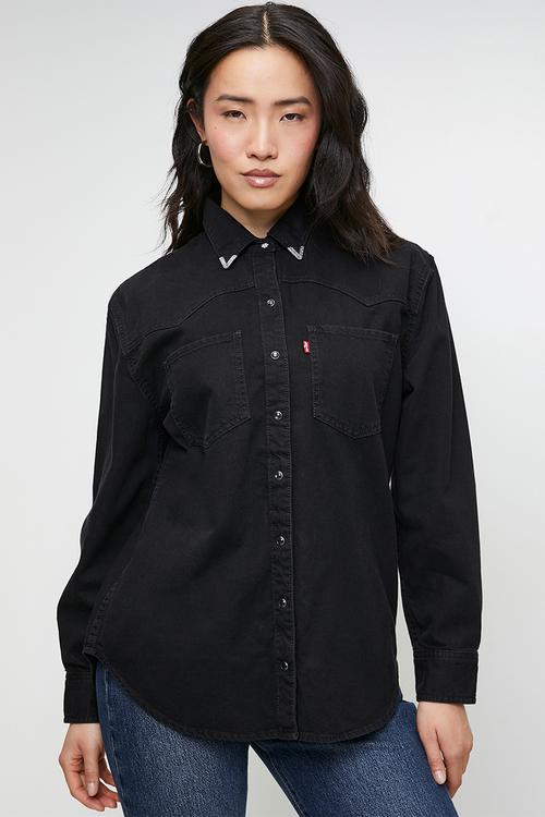 Teodora Western Shirt ZA - Black