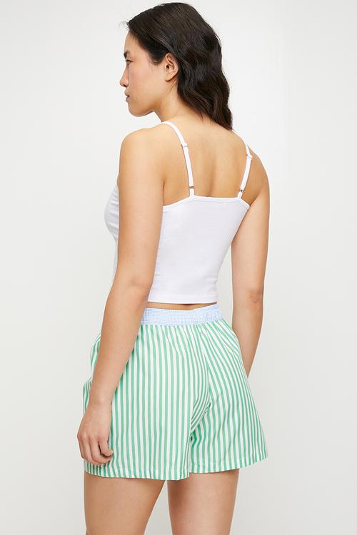 Jockey ladies woven boxer - thick green