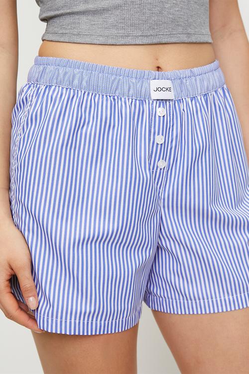 Jockeyladies woven boxer - thin blue