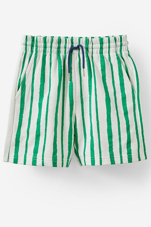Henry slouch short - island green/vanilla rough stripe