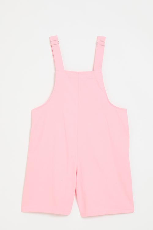 Short dungarees - light pink
