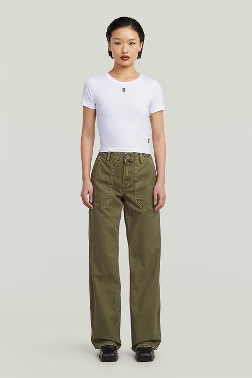 Judee Carpenter Loose Jeans Wmn - Khaki