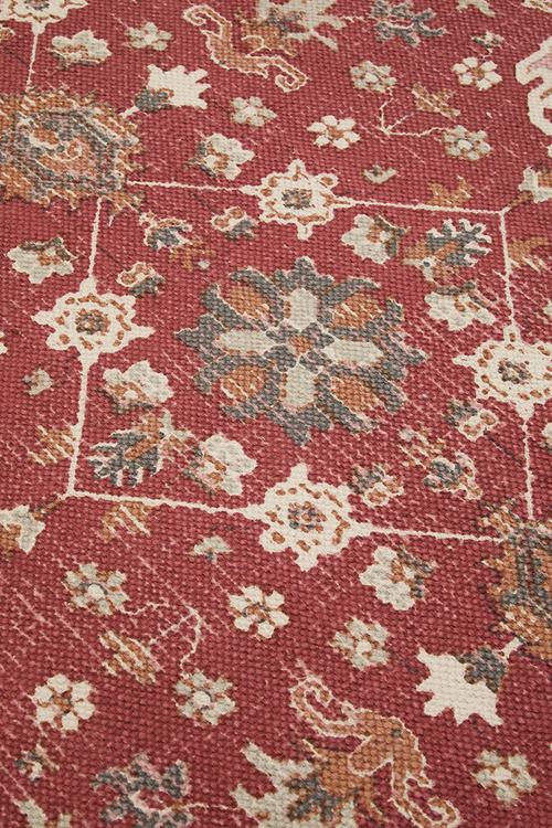 Spring Floral Cotton Rug - Multi