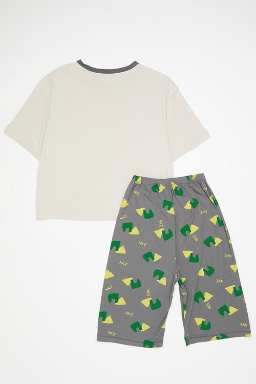 Printed pj set - multi