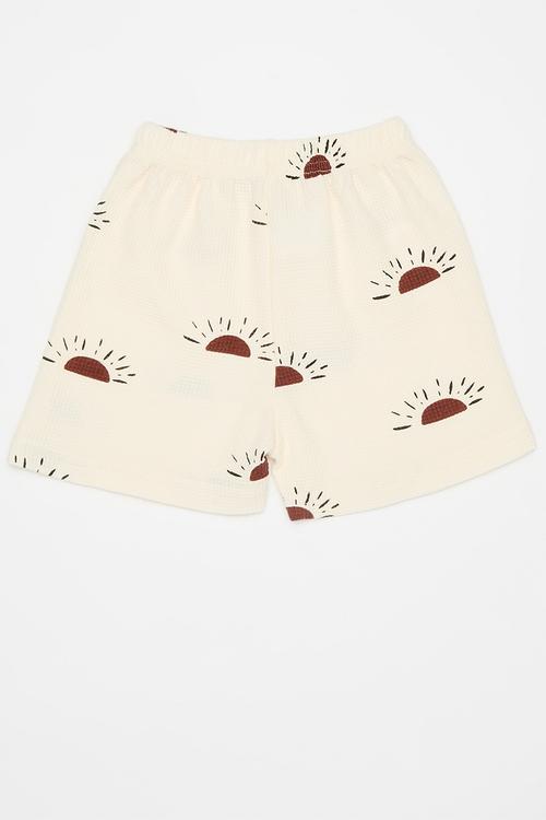 Sun all-over print shorts - neutral