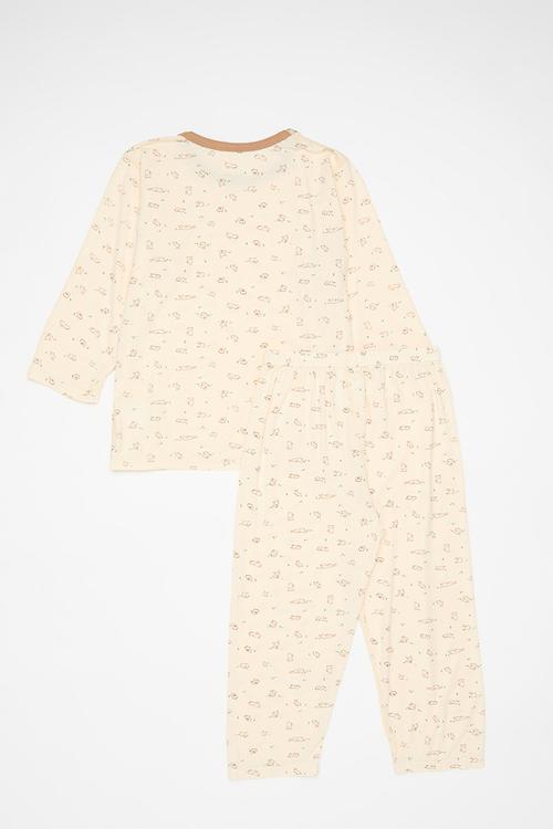 Printed pj set - neutral