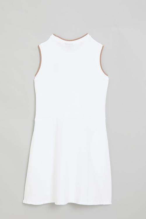 Girls zahara sl embroidered dress - white