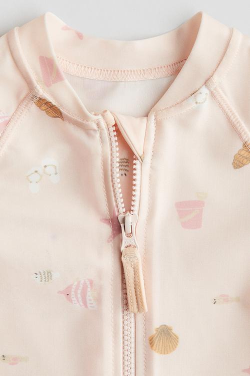 Upf 50 sun protection set - peach/fish