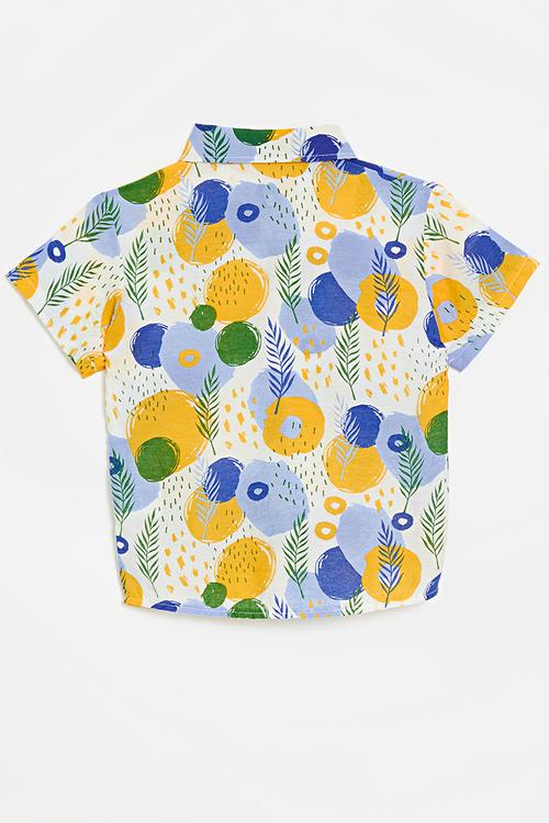 Button down summer shirt - multi