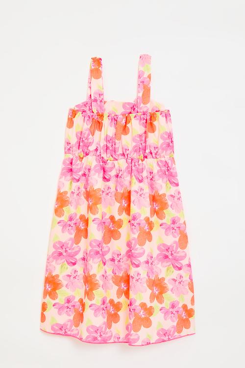 Apron-style dress - floral multi