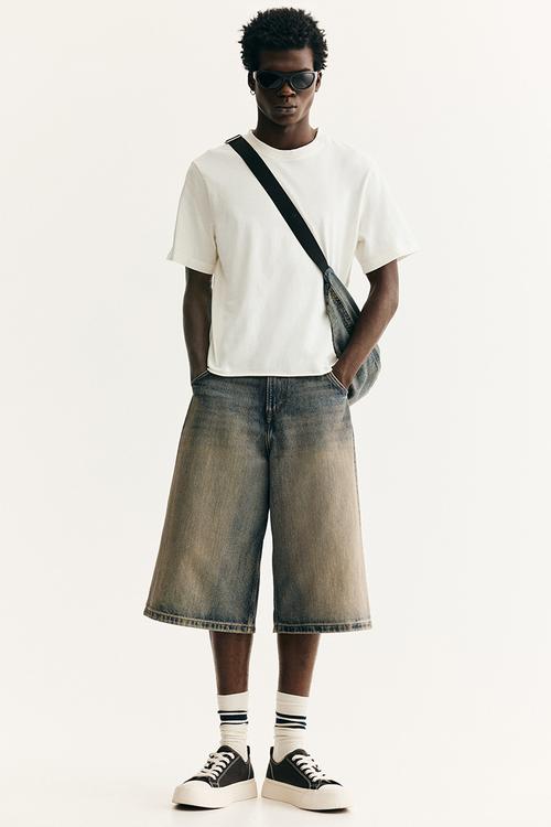 Regular fit washed T-shirt - white