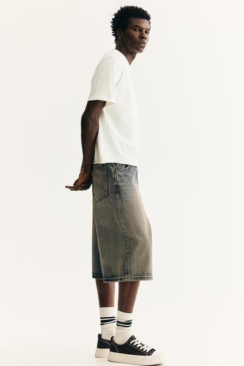 Regular fit washed T-shirt - white