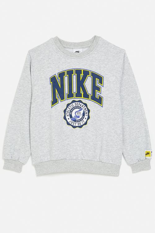 Nike pe french terry crewneck - light smoke gray heather