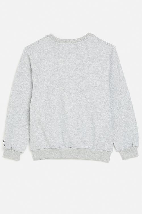 Nike pe french terry crewneck - light smoke gray heather