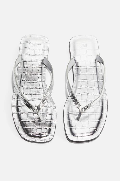 Flip-flops - silver-coloured