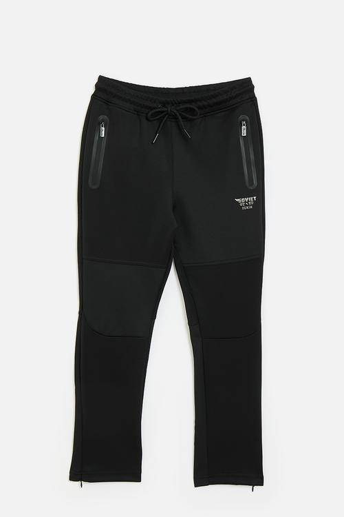 Boys fashion track pant - black