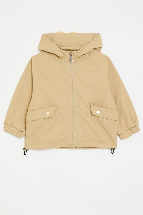 Novelty hood jacket - khaki brown/beige