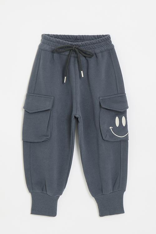 Cuffed jogger pants - dark grey