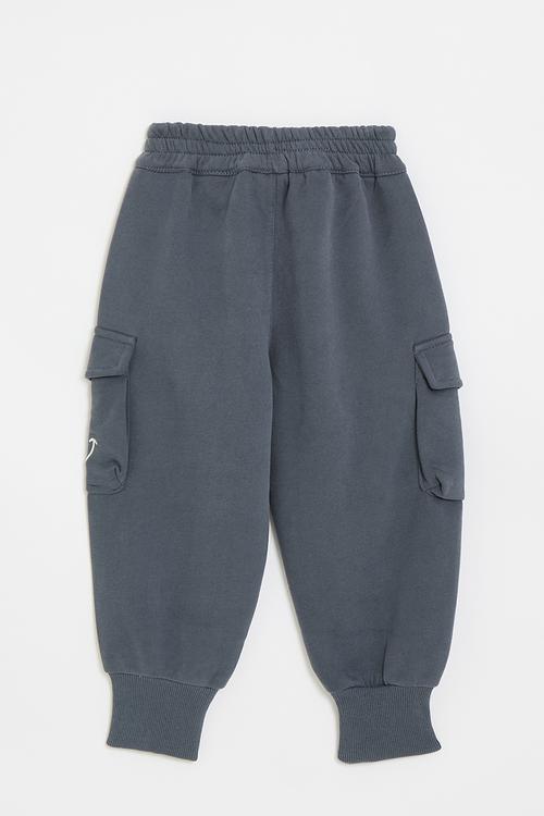 Cuffed jogger pants - dark grey