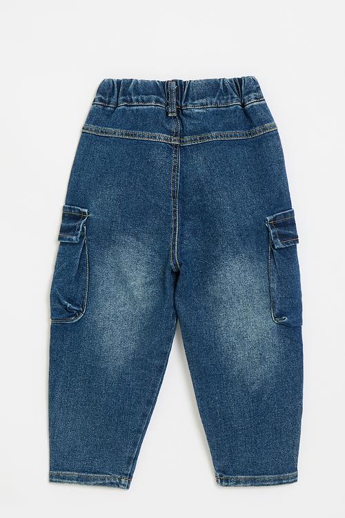 Utility-style jeans - blue
