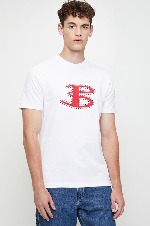 B Bling Tee Shirt - White