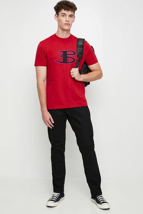 B Bling Tee Shirt - Red