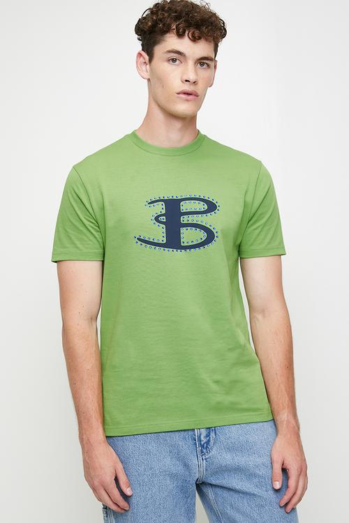 B Bling Tee Shirt - Piquant Green