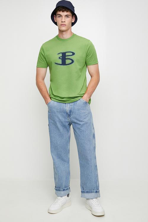 B Bling Tee Shirt - Piquant Green