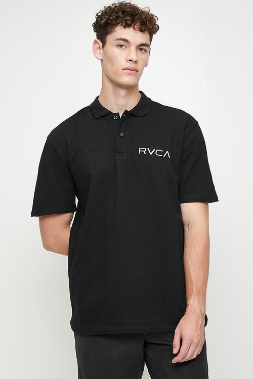 Small Rvca Polo - Black /Wht