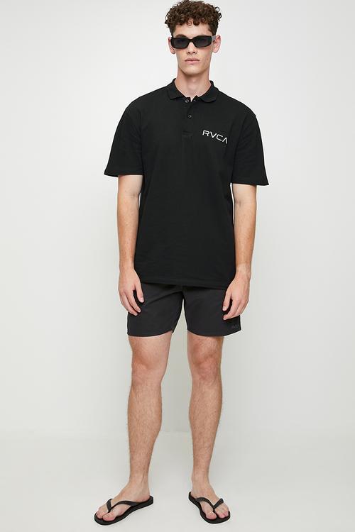 Small Rvca Polo - Black /Wht