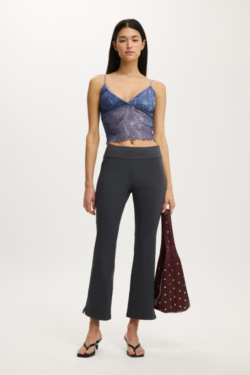 Nico stretch kick flare - charcoal