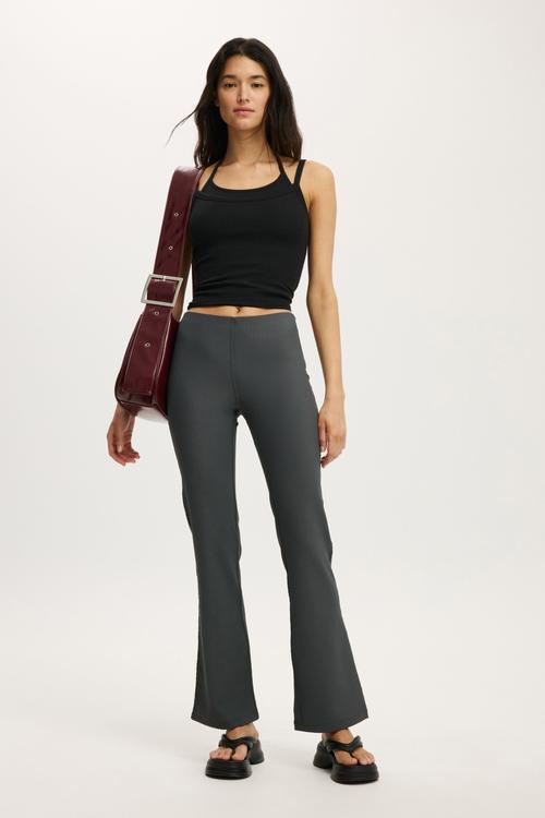 Ines pull on pant - charcoal