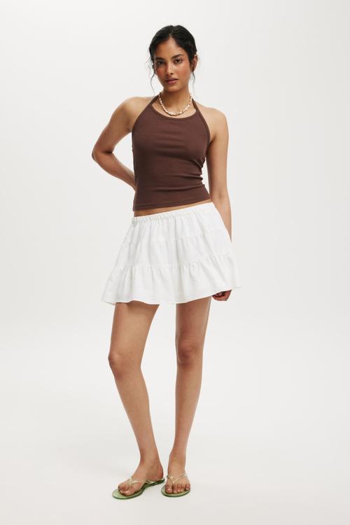 Haven mini skirt - white